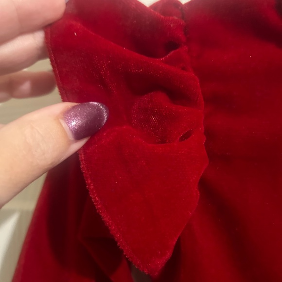 Christmas Faux fur red bubble! 9-12m. Worn once, and inside. - Picture 5 of 9